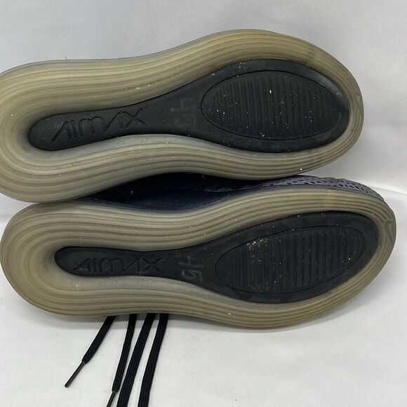 Nike Air Max 720 Black & Purple 5Y Tennis Shoes Sneakers